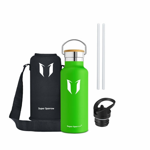 Insulated Stainless Steel Water Bottle - 17oz/500ml Double Wall Vacuum Flask