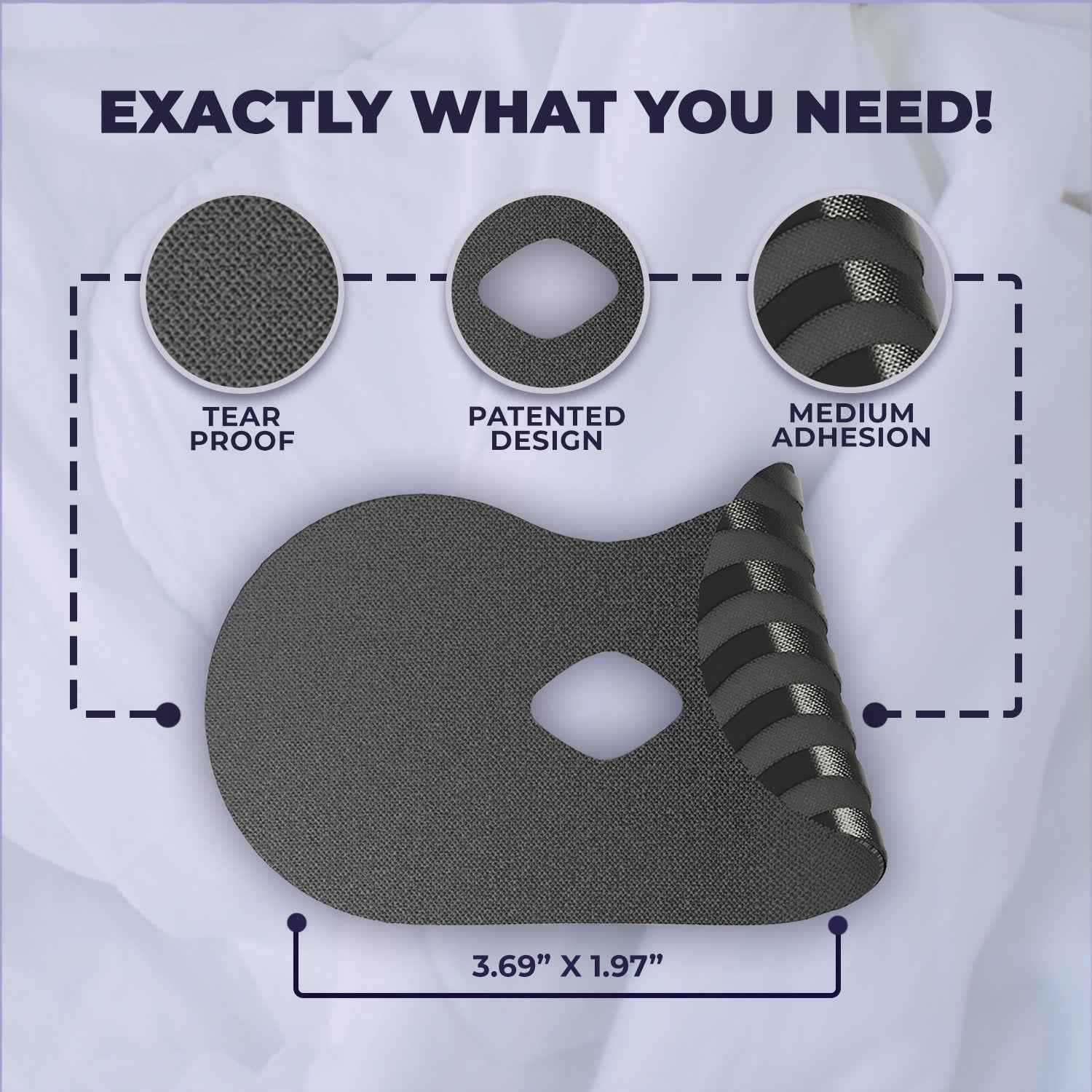 Muzzle® Mouth Tape for Adults (Medium Hold)