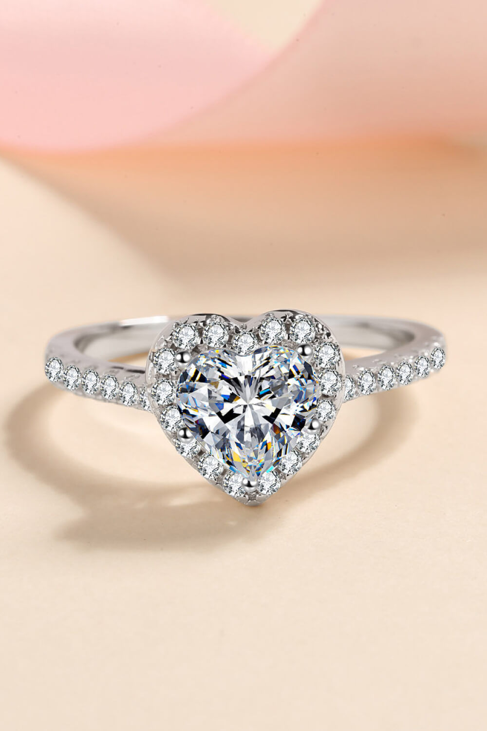 1 Carat Sparkala™ Heart-Shaped Ring - DestGlow