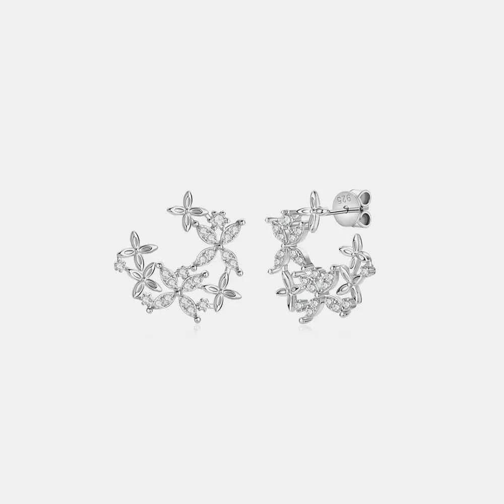 925 Sterling Silver Sparkala™ Lucky Clover Earrings