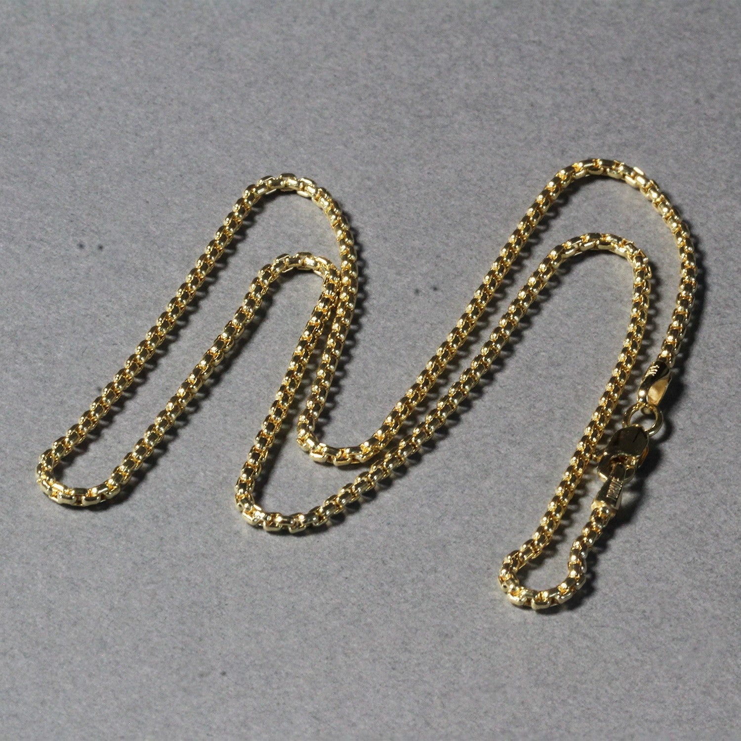 14k Yellow Gold Round Box Chain 1.7mm by Bids.com