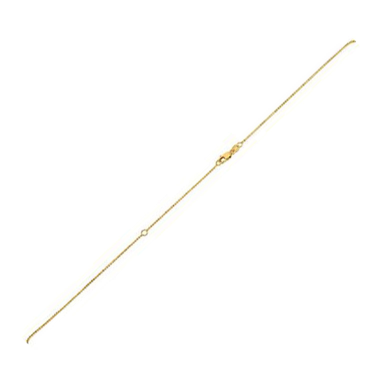 Extendable Bead Chain in 14k Yellow Gold (1.00 mm) DestGlow