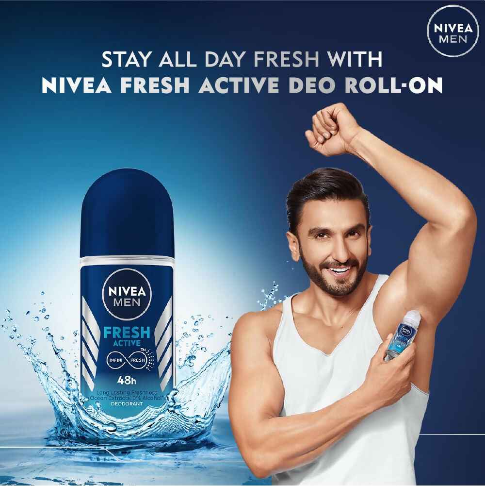 Nivea Men Fresh Active Deo Roll On 48 H Freshness