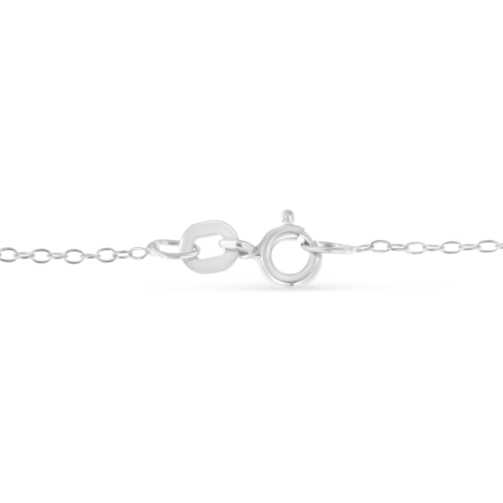 Sterling Silver Diamond Station Necklace (1/2 cttw, I-J Color, I1-I2 Clarity) by Bids.com