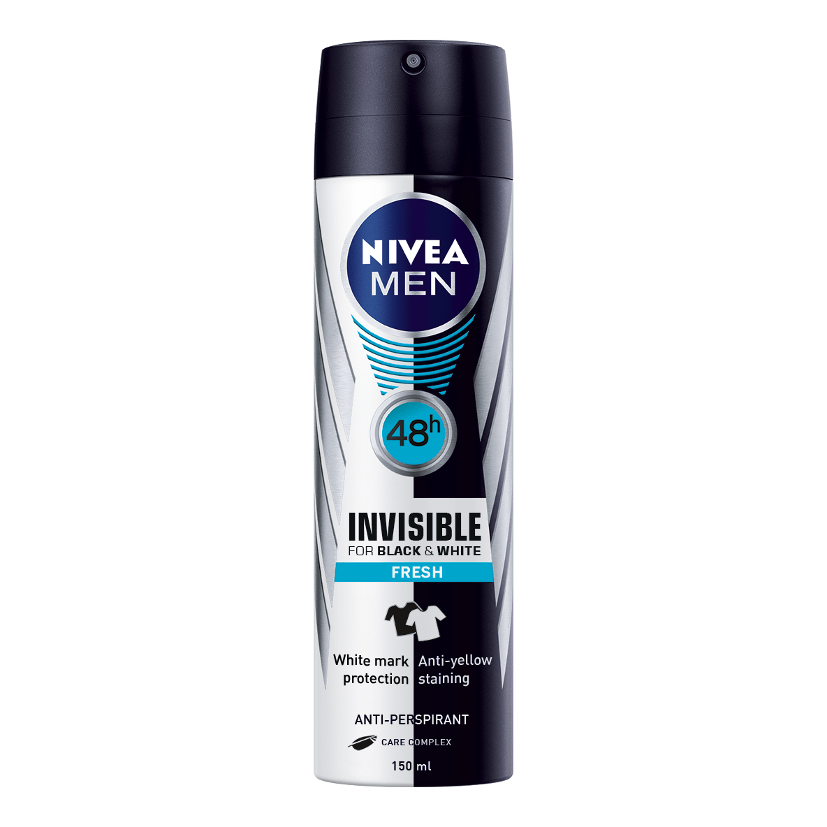 Nivea Men Invisible For Black & White Fresh 48h 150ml by Pasteur Pharmacy