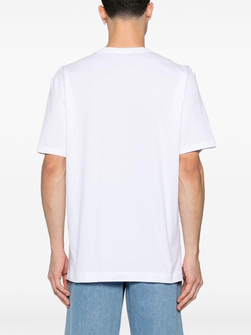 Dries Van Noten Men Heer Pr 1600 M.K.Ss.T-Shirt Whi DestGlow