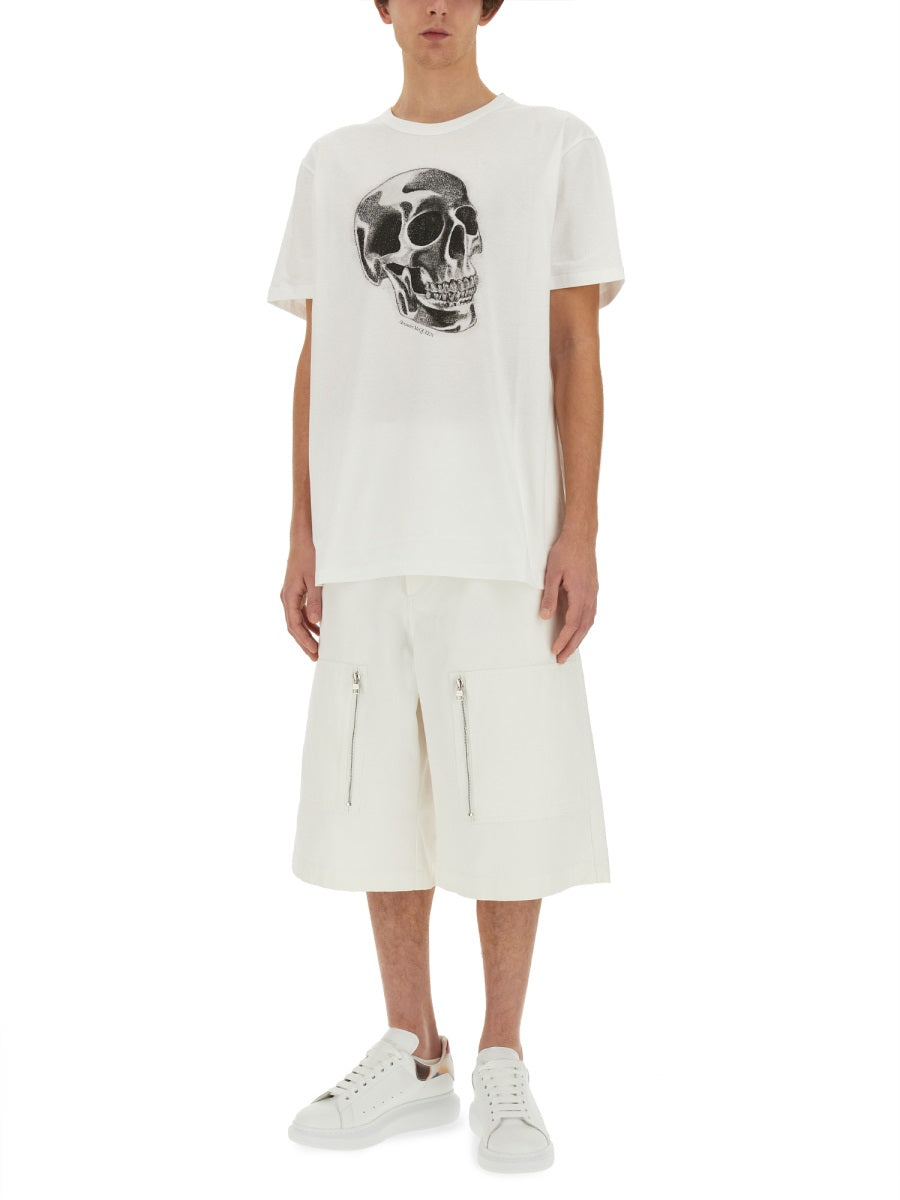 Alexander Mcqueen Men Skull Print T-Shirt DestGlow