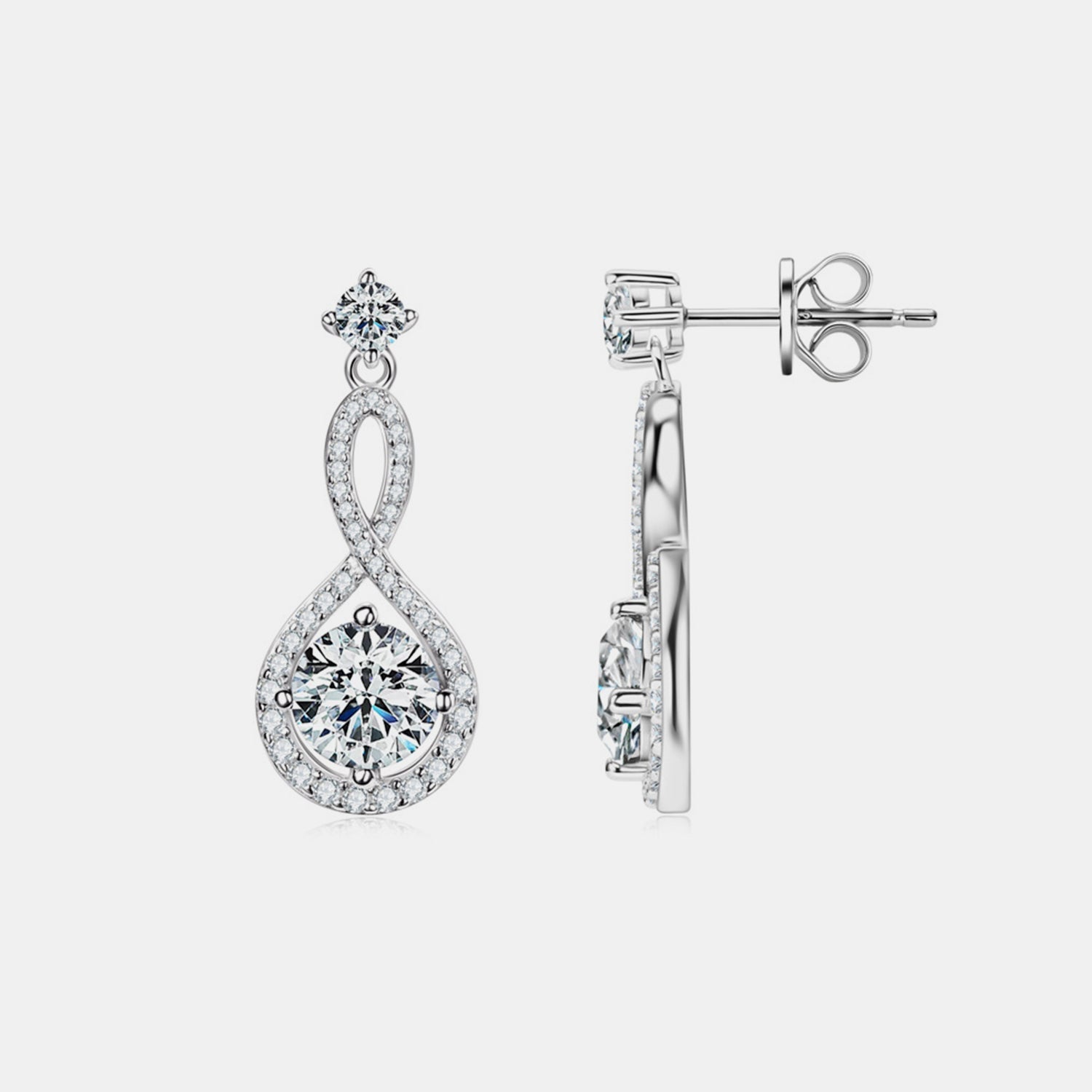 1 Carat Sparkala™ Pure Sterling Silver Earrings - DestGlow