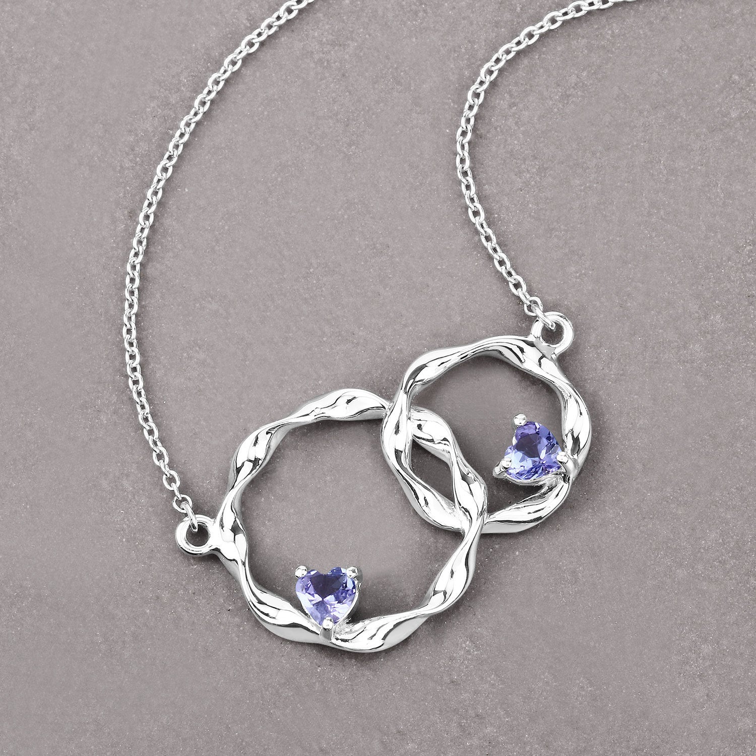 0.38 Carat Genuine Tanzanite .925 Sterling Silver Pendant by Bids.com