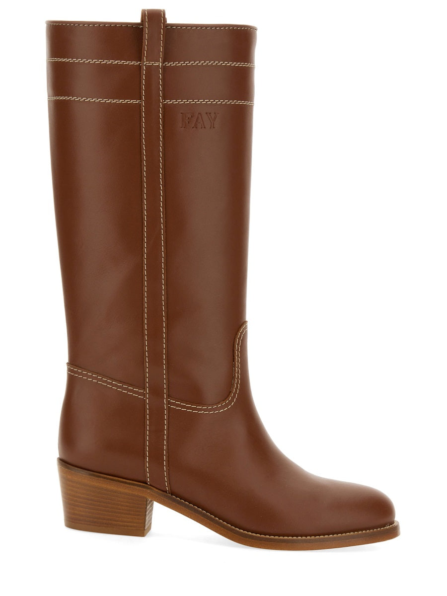 Fay Women Leather Boot DestGlow
