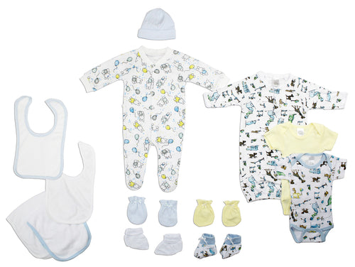 Neutral Newborn Baby 13-Piece Layette Baby Shower Gift Set - Unisex