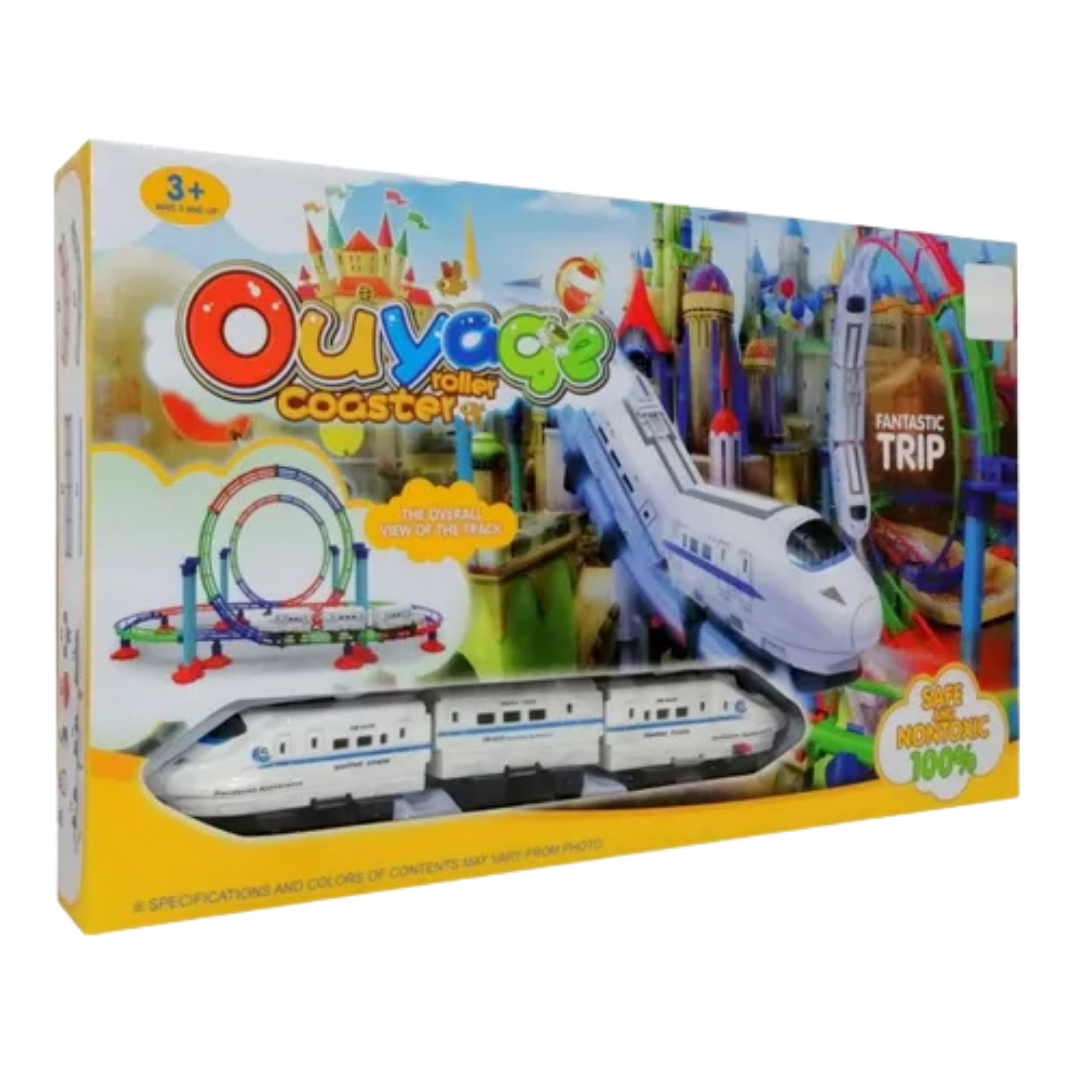 Ouyage Roller Coaster Fantastic Trip Toy Train Track Set DestGlow