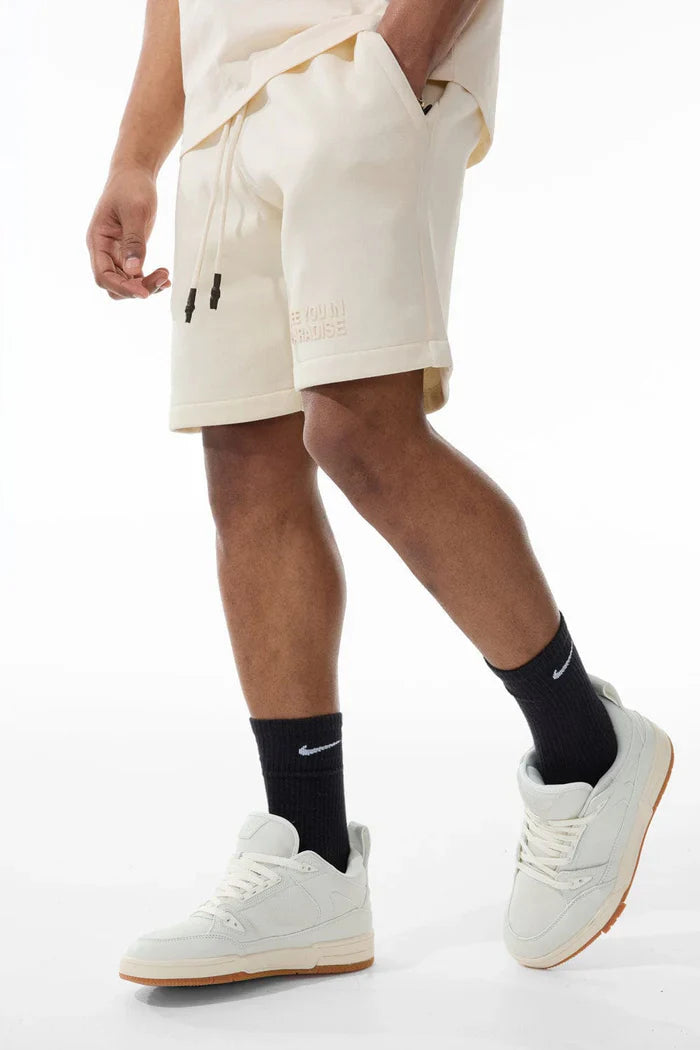 Jordan Craig Paradise Tonal Shorts - Bone by Denim Exchange