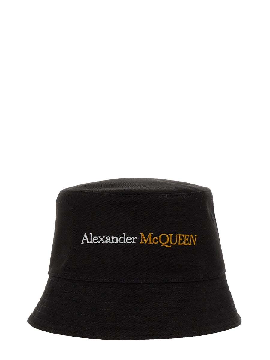 Alexander Mcqueen Men Bucket Hat With Logo DestGlow