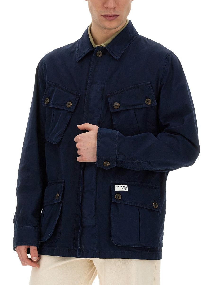 Fay Men Cotton Jacket DestGlow