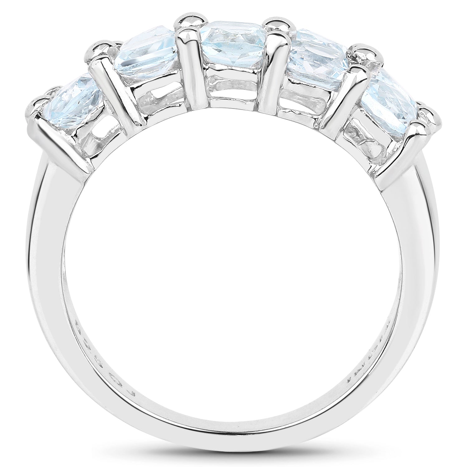 3.60 Carat Genuine Blue Topaz .925 Sterling Silver Ring by Bids.com