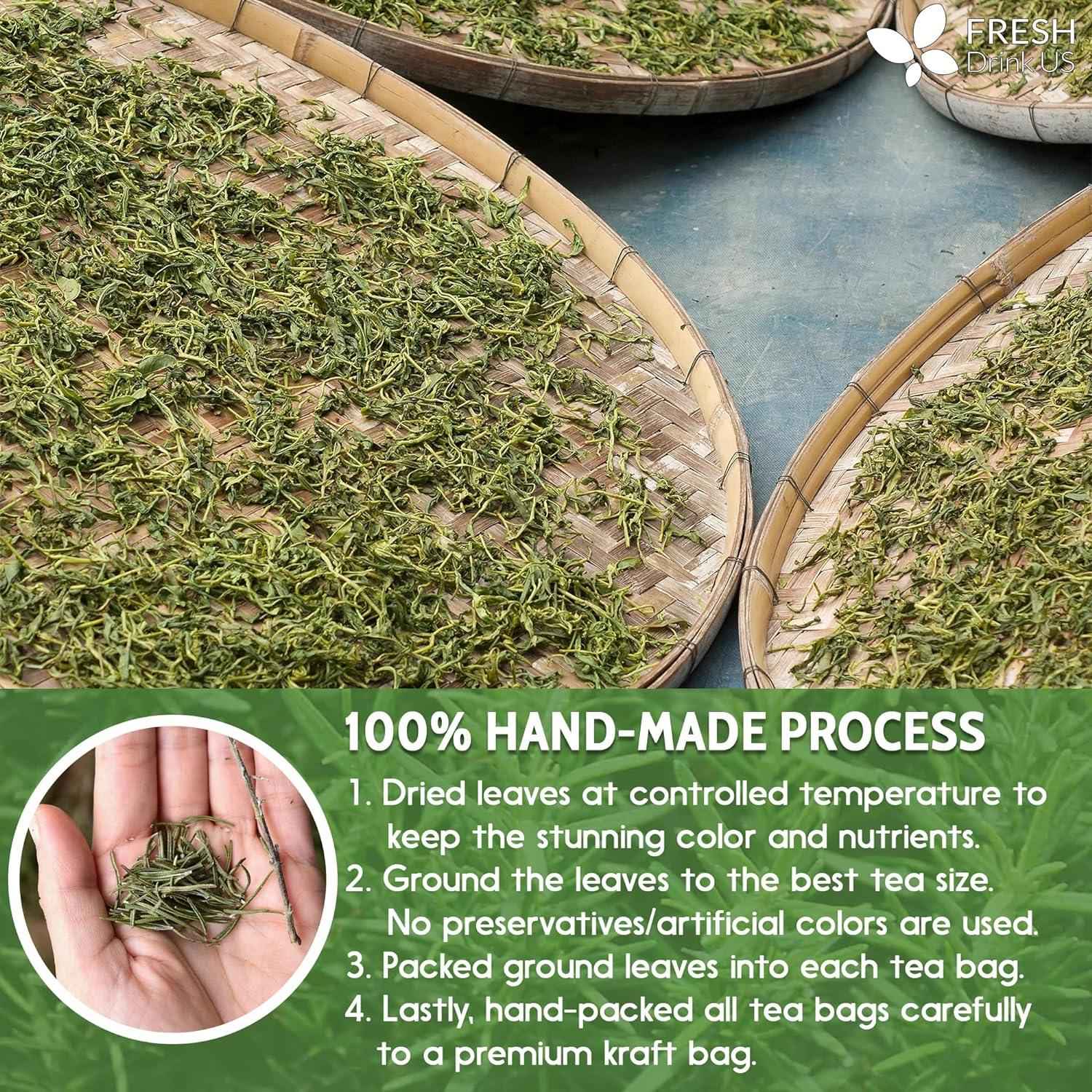 Premium Rosemary Leaves, Tea Bags, Powder, 100% Natural & Pure from Dried Rosemary Leaves, No Additives, No Caffeine, Vegan. Dried Rosemary Herb, Perfect for Seasoning, Spice Blends for Grilling & Cooking