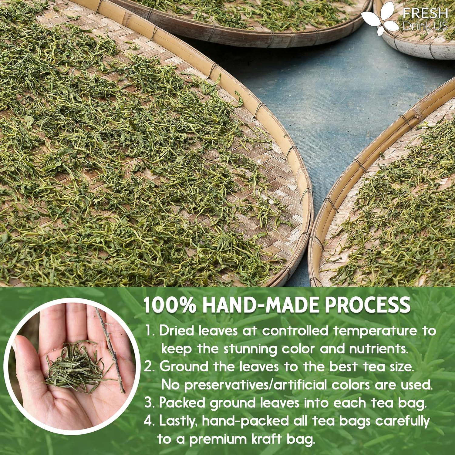 Premium Rosemary Leaves, Tea Bags, Powder, 100% Natural & Pure from Dried Rosemary Leaves, No Additives, No Caffeine, Vegan. Dried Rosemary Herb, Perfect for Seasoning, Spice Blends for Grilling & Cooking by FreshDrinkUS - Natural and Premium Herbal Tea