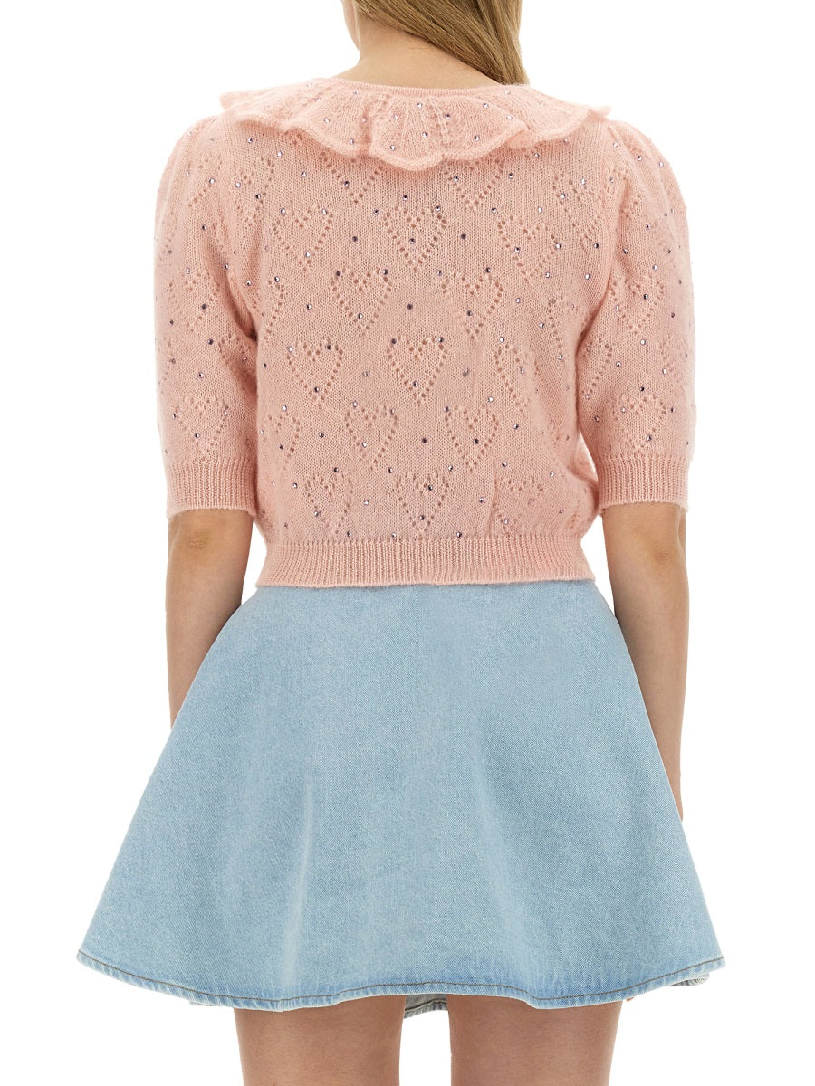 Alessandra Rich Women "Hearts" Jersey DestGlow