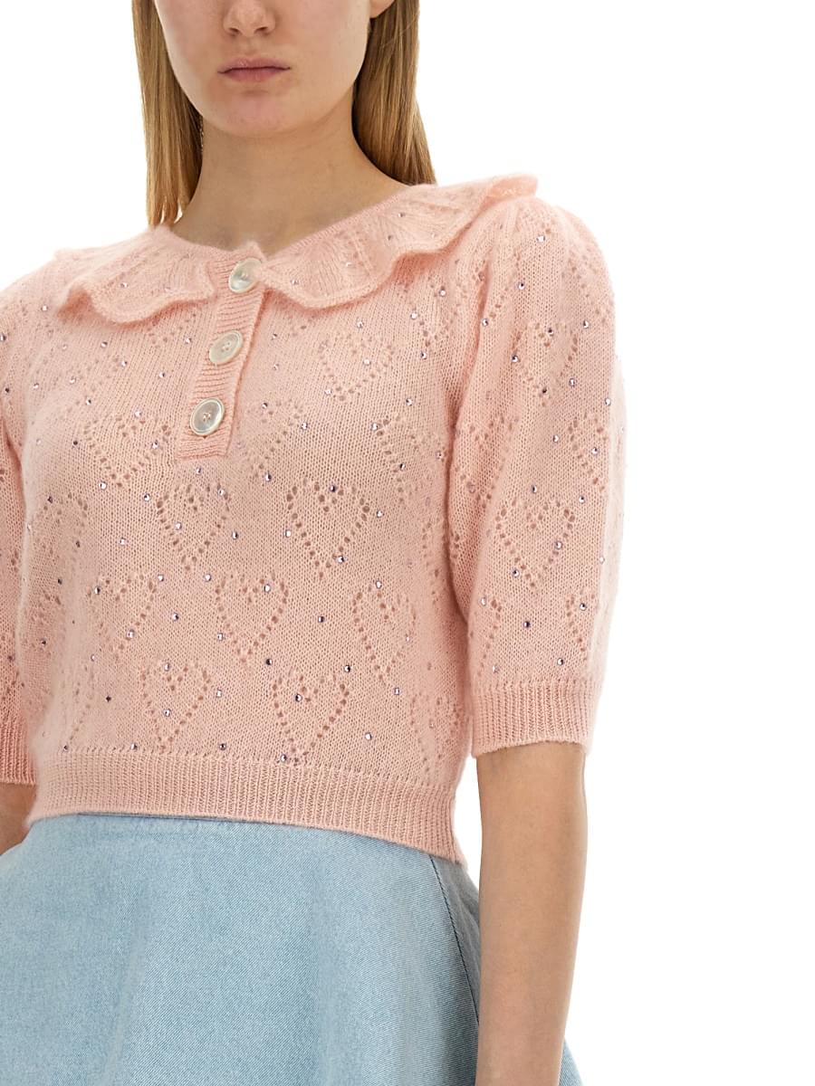 Alessandra Rich Women "Hearts" Jersey DestGlow