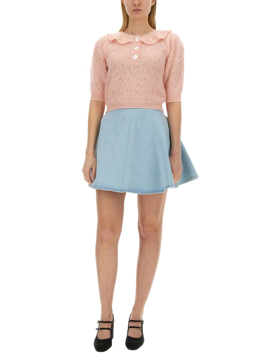 Alessandra Rich Women "Hearts" Jersey DestGlow