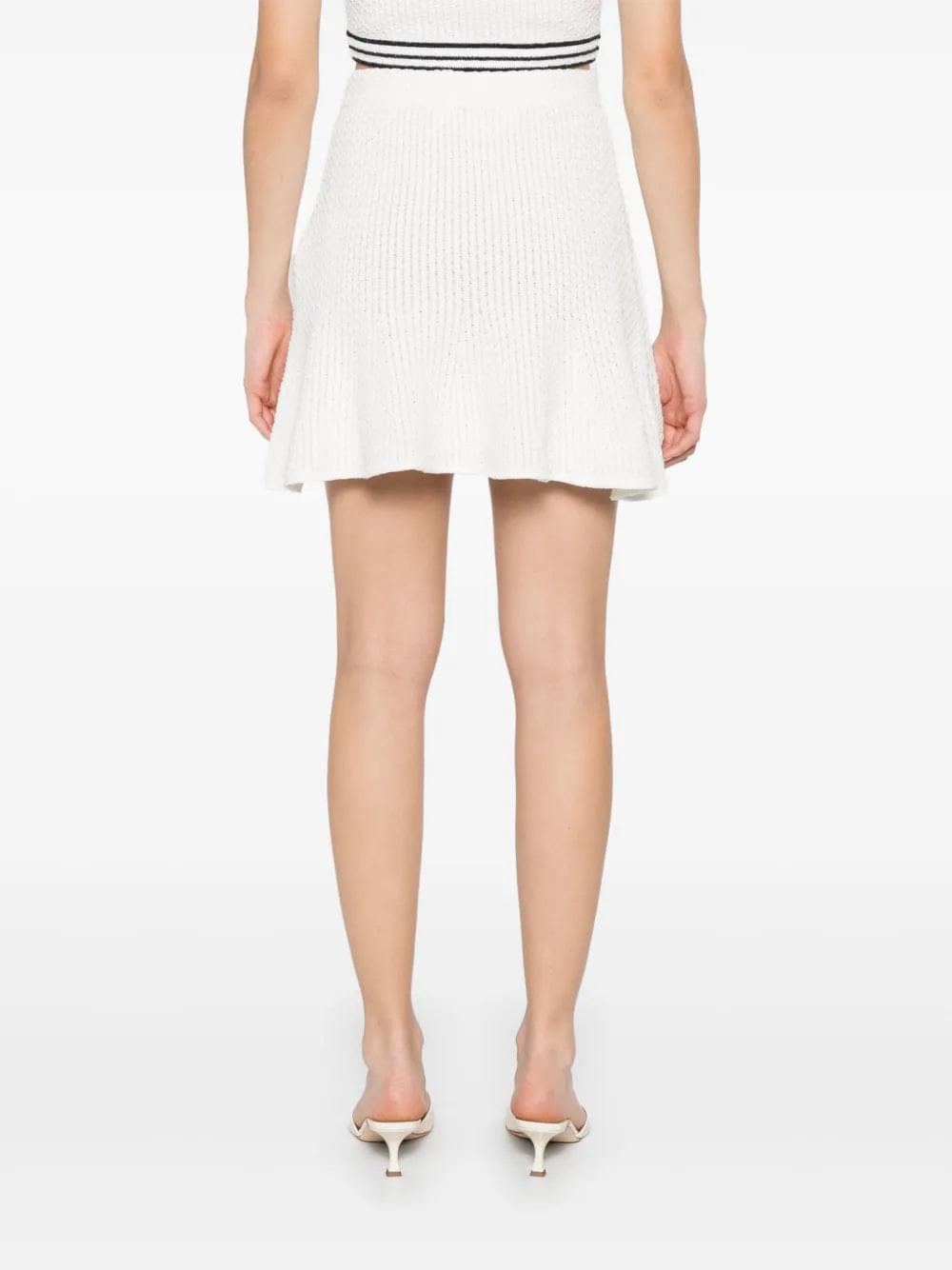 Self-Portrait Women Knitted Mini Skirt DestGlow
