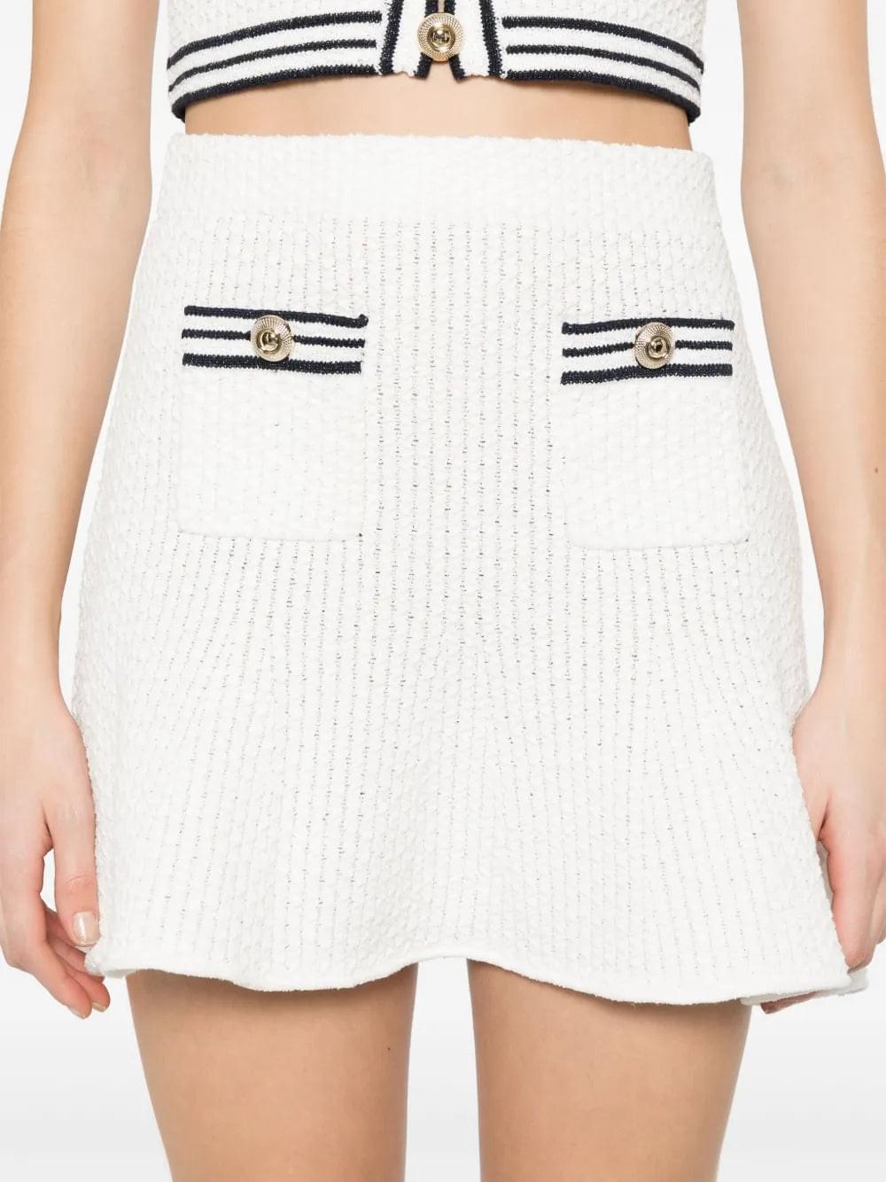 Self-Portrait Women Knitted Mini Skirt DestGlow
