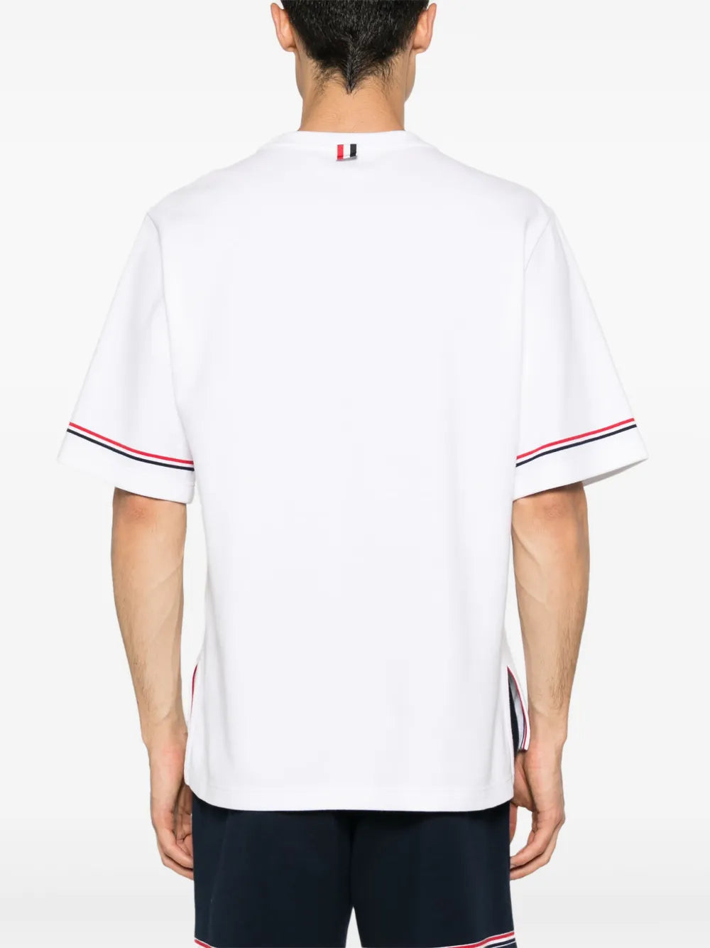 Thom Browne Men Rwb Stripe T-Shirt - DestGlow