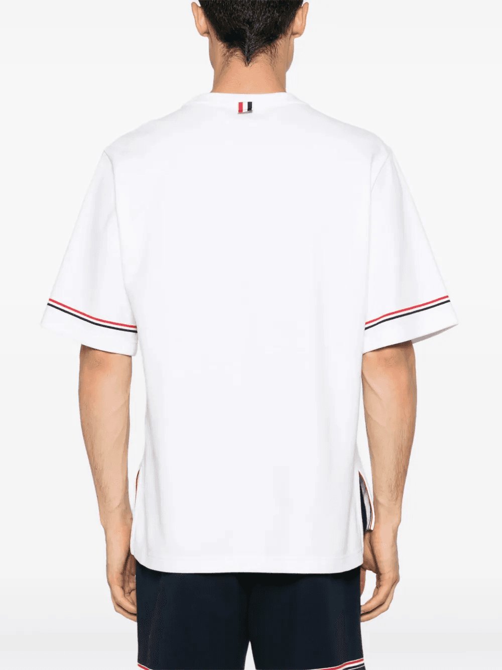 Thom Browne Men Rwb Stripe T-Shirt DestGlow
