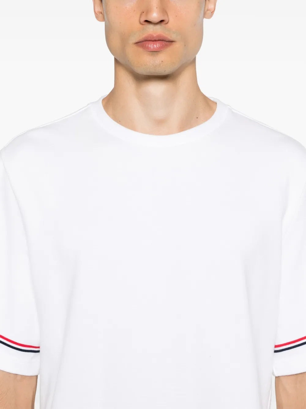 Thom Browne Men Rwb Stripe T-Shirt - DestGlow