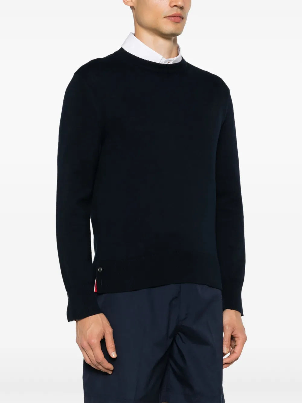 Thom Browne Men 4-Stripe Detail Sweater DestGlow