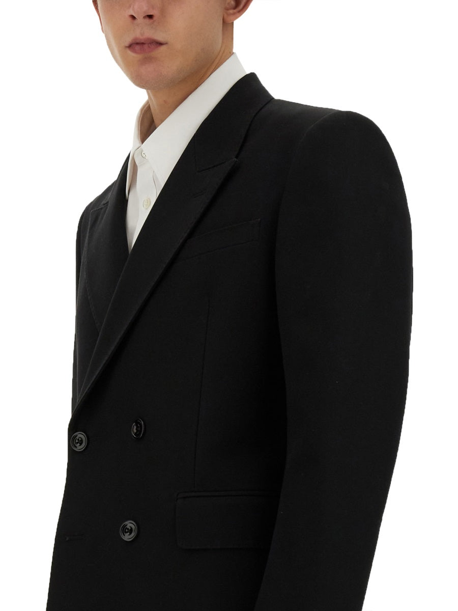 Alexander Mcqueen Men Double-Breasted Jacket DestGlow