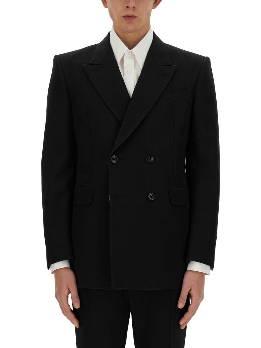Alexander Mcqueen Men Double-Breasted Jacket DestGlow