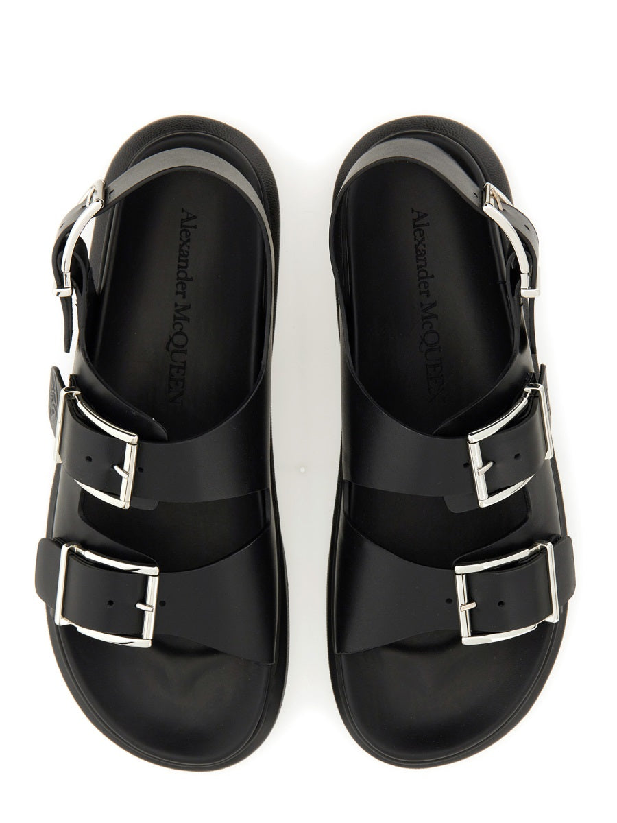 Alexander Mcqueen Men Leather Sandal DestGlow