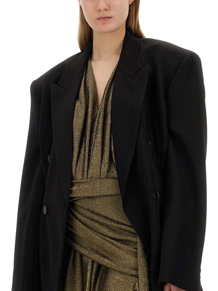 Balenciaga Women V-Neck Dress DestGlow