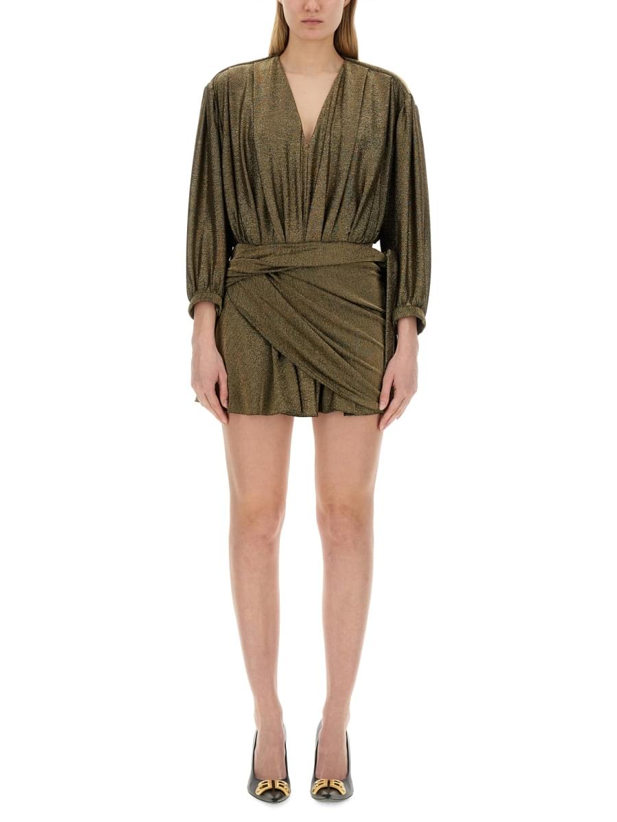 Balenciaga Women V-Neck Dress DestGlow