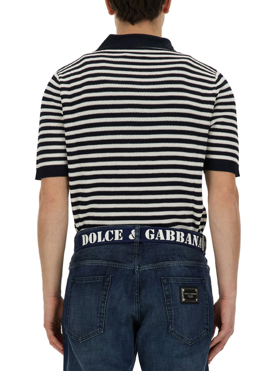 Dolce & Gabbana Men V-Neck Polo Shirt by Luosophy