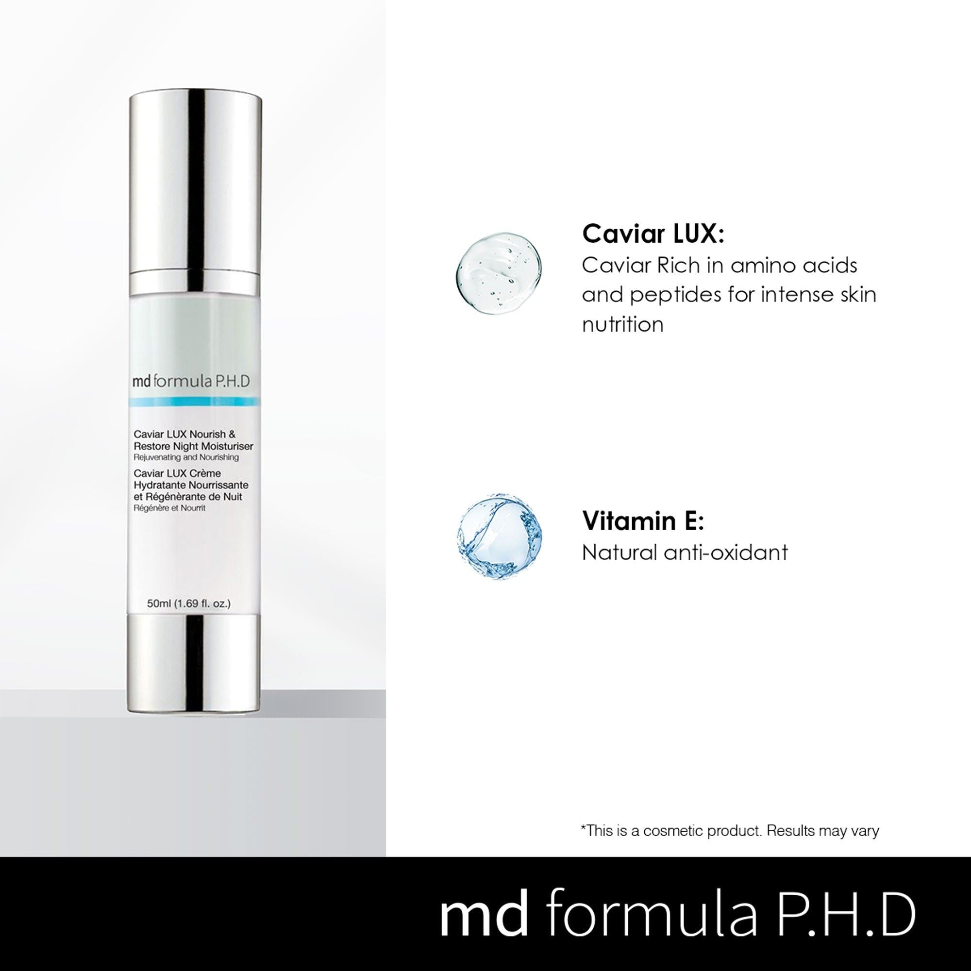 Caviar LUX Nourish & Restore Night Moisturizer 50ml
