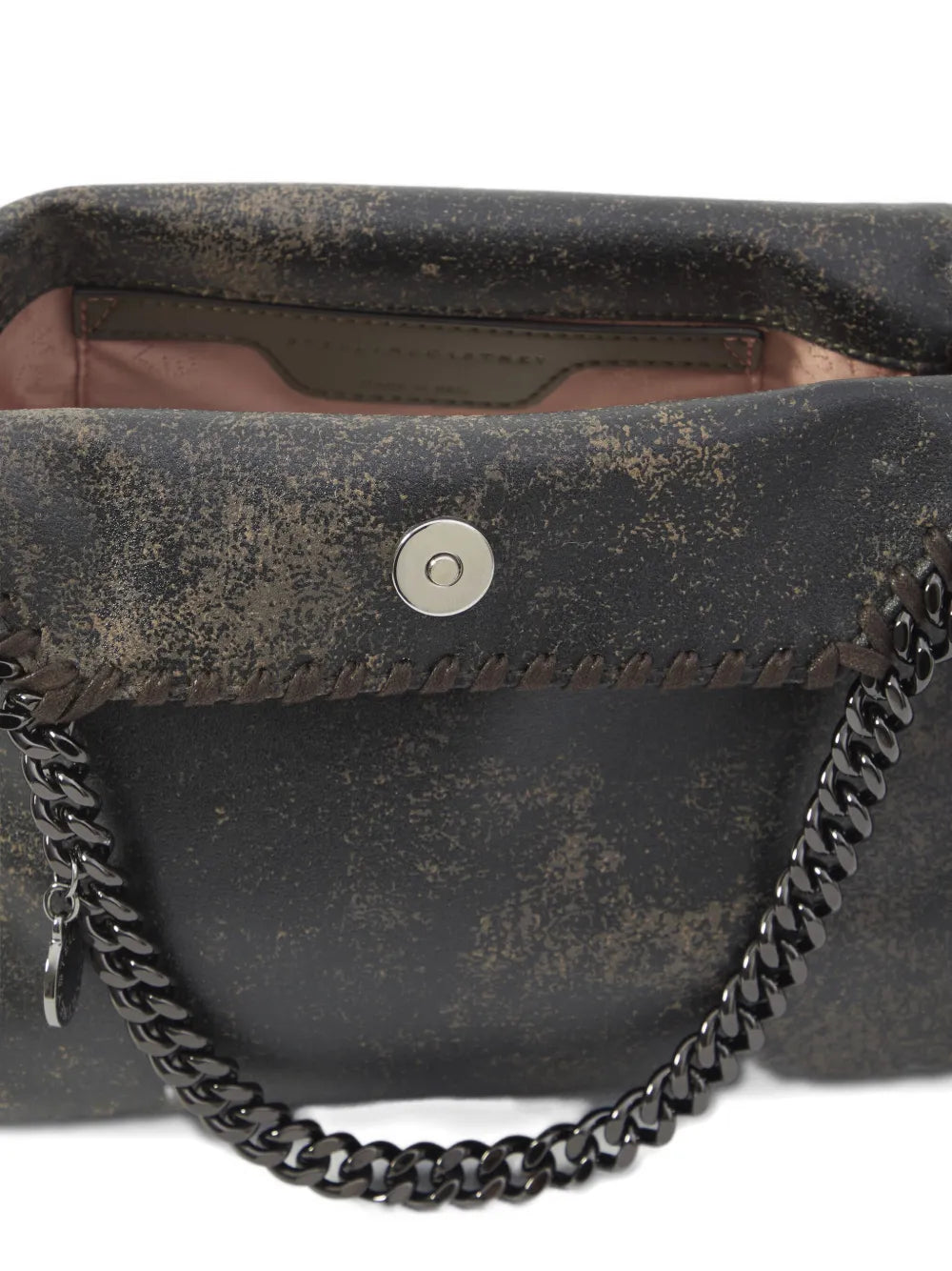 Stella Mccartney Women Falabella Mini Bag In Antiqued Suede DestGlow
