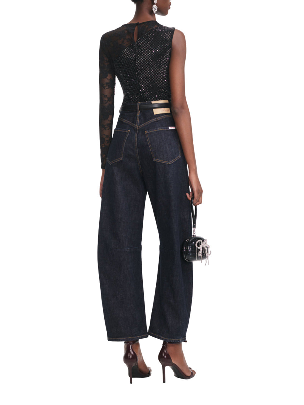 Self-Portrait Women One Shoulder Floral Lace Top DestGlow