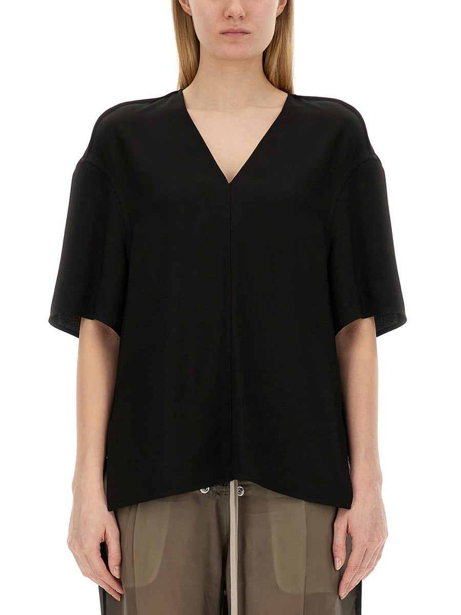 Rick Owens Women V-Neck T-Shirt DestGlow