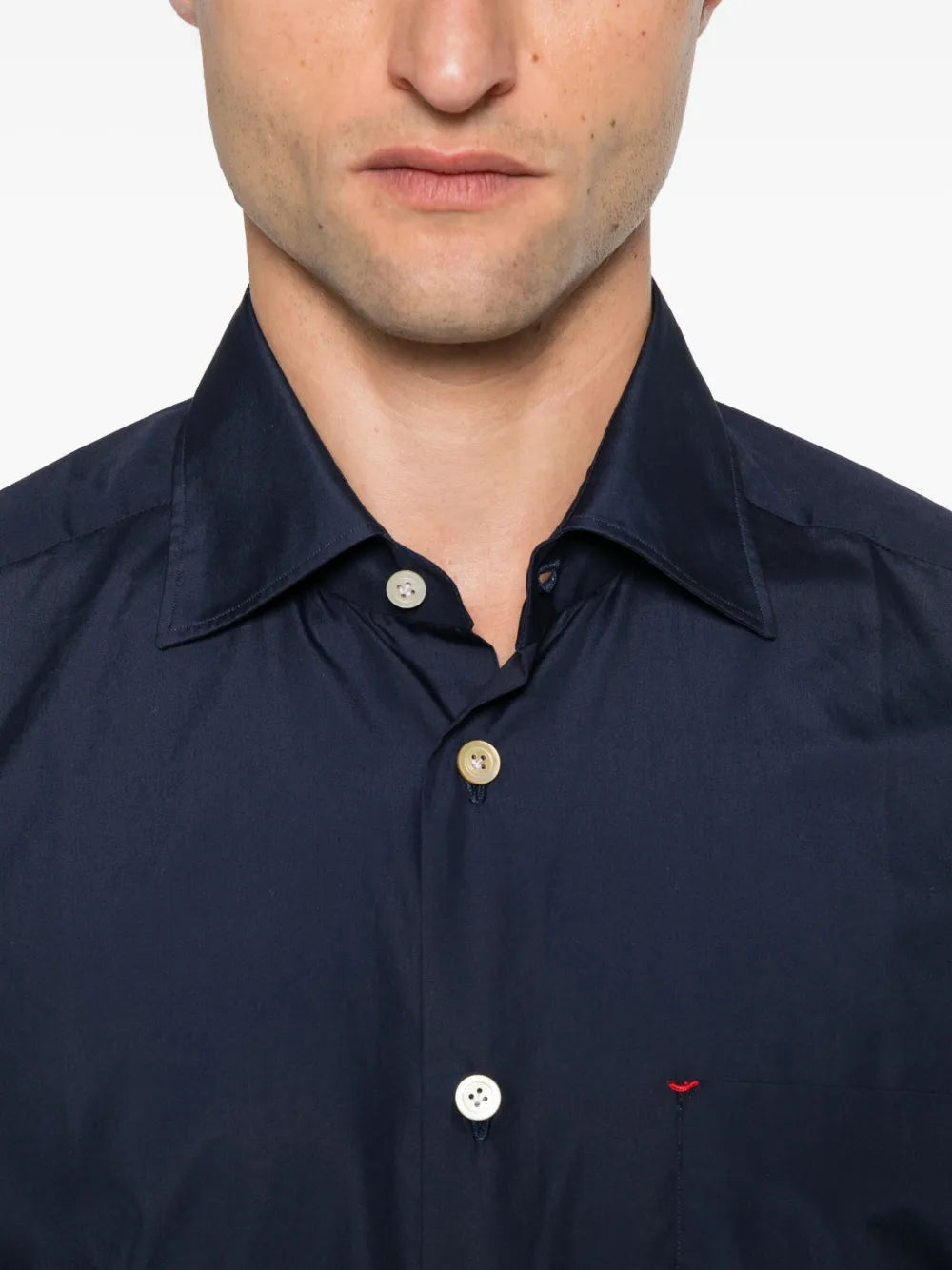 Kiton Men Buttoned Pocket Shirt by Luosophy