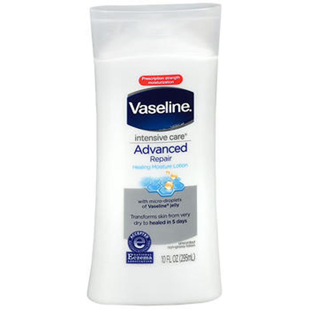 Vaseline Intensive Care Advanced Repair Fragrance Free Lotion 10 Fl. Oz. Squeeze Bottle by Pasteur Pharmacy