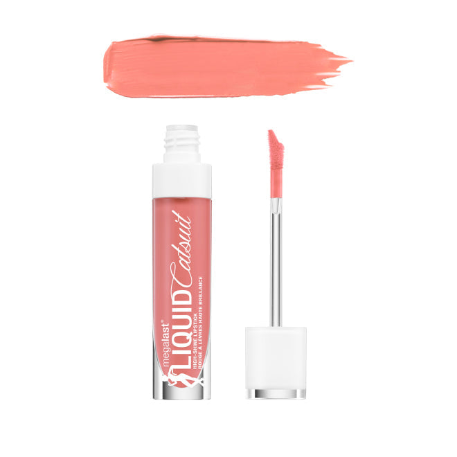 WET N WILD MegaLast Liquid Catsuit High-Shine Lipstick - Peach Stole My Look - DestGlow