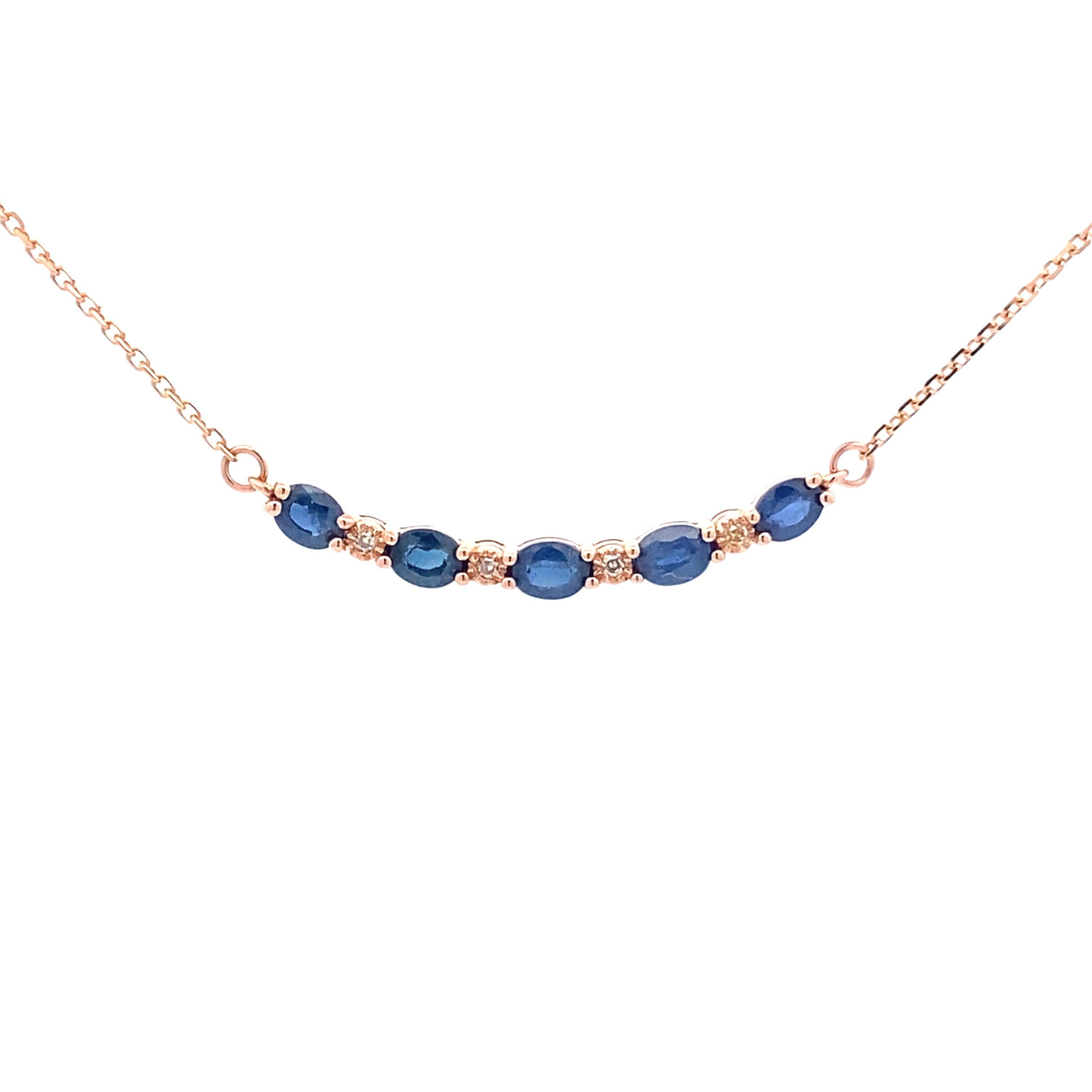 .73ct Sapphire Diamond Fashion Pendants 10KT Rose Gold by Bids.com