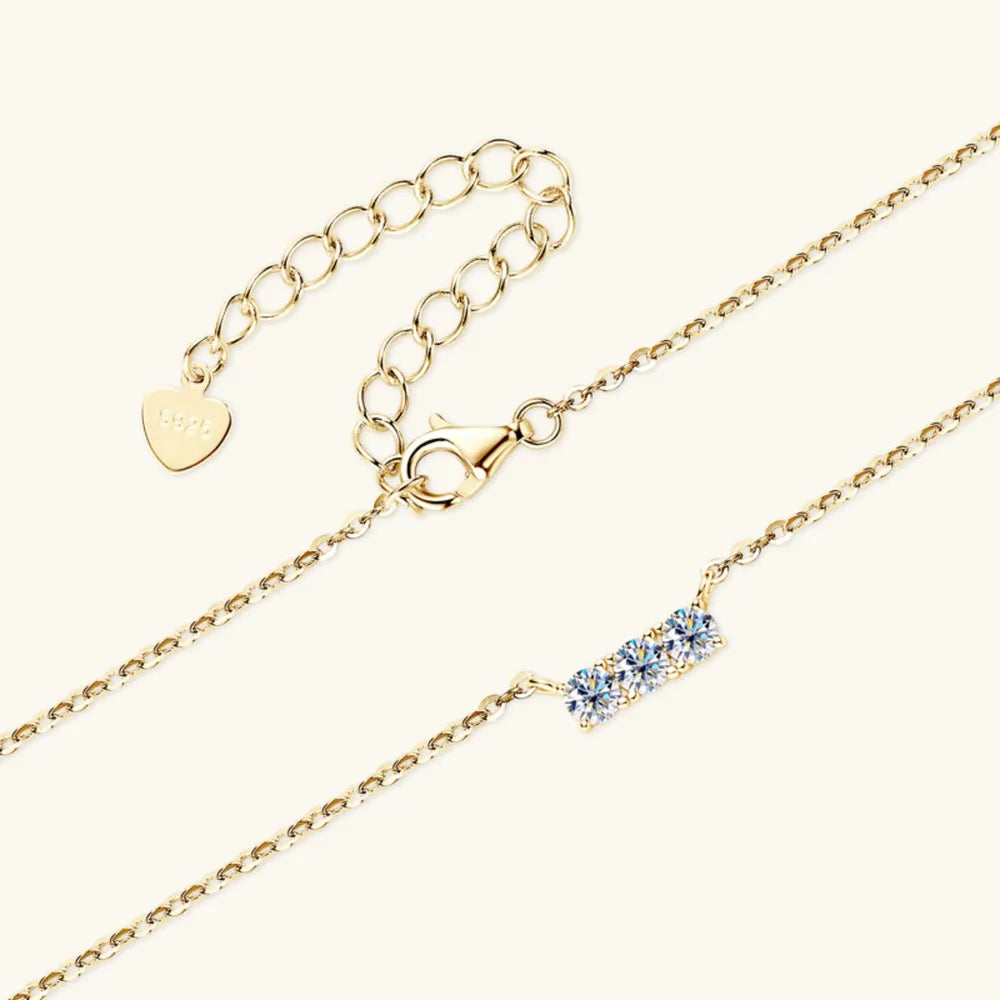 925 Sterling Silver Inlaid Sparkala™ Bar Necklace by Sparkala