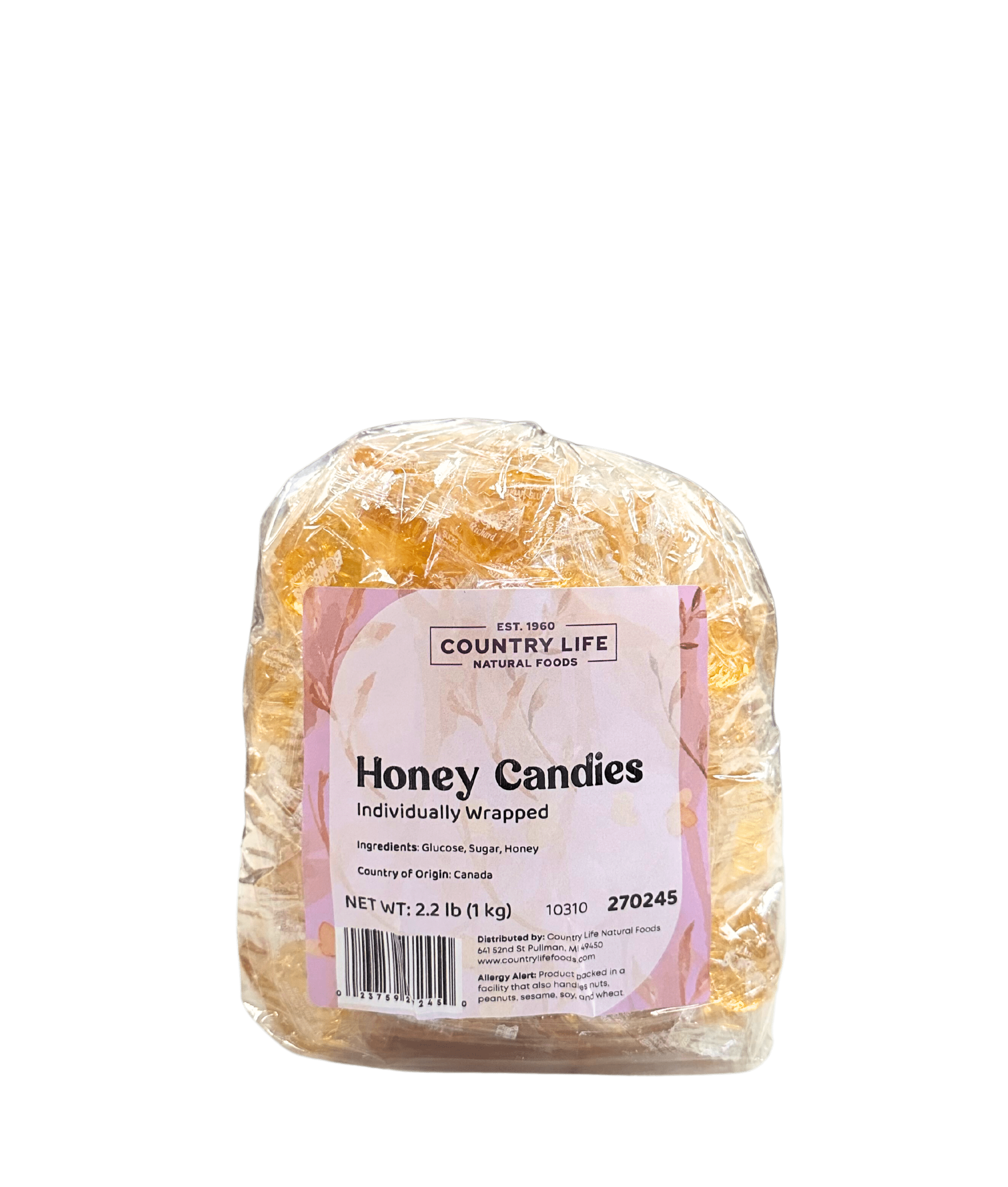 Honey Candies, Individually Wrapped by Country Life Natural Foods