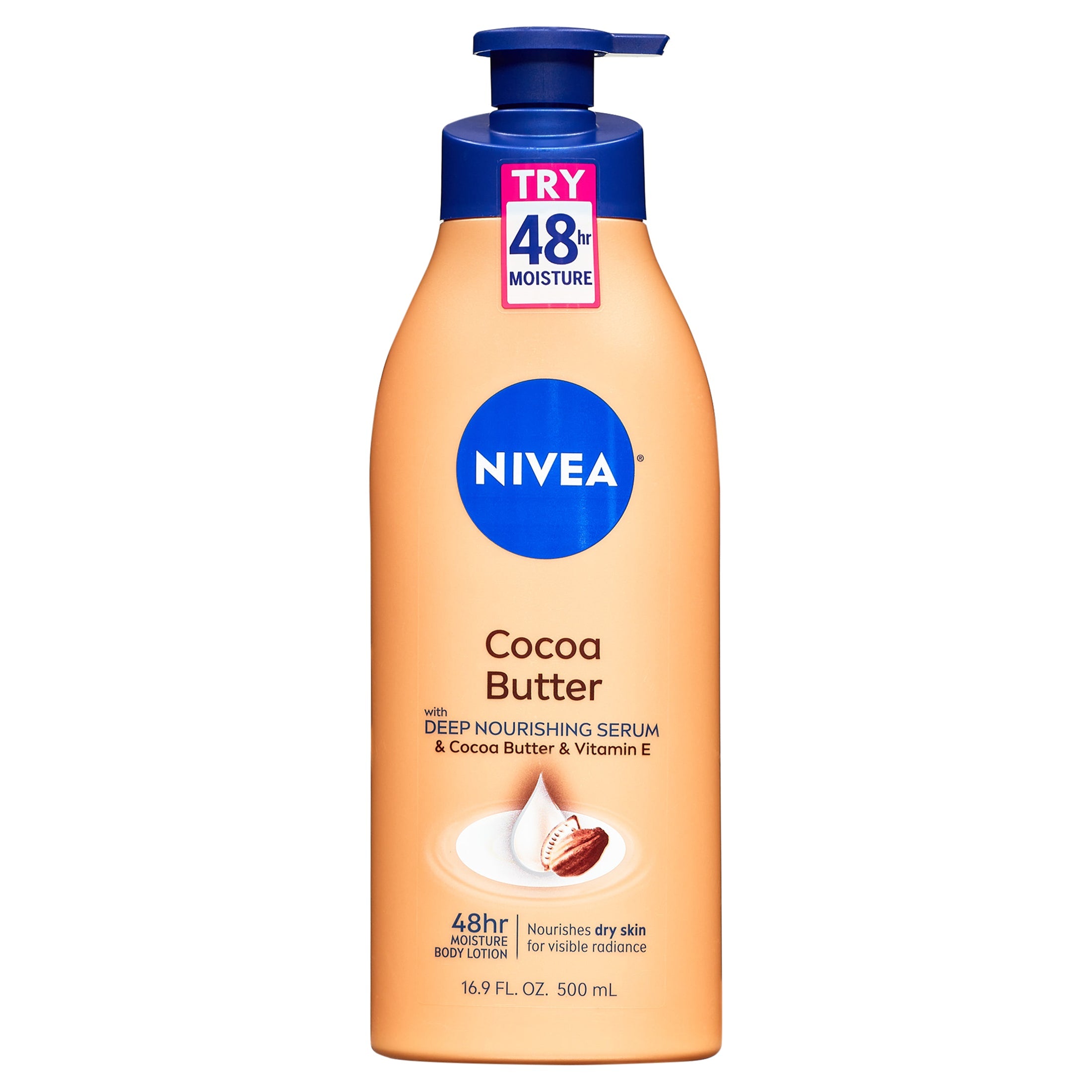 Nivea Body Lotion, Cocoa Butter, With Deep Nourishing Serum 16.9 Fl Oz by Pasteur Pharmacy