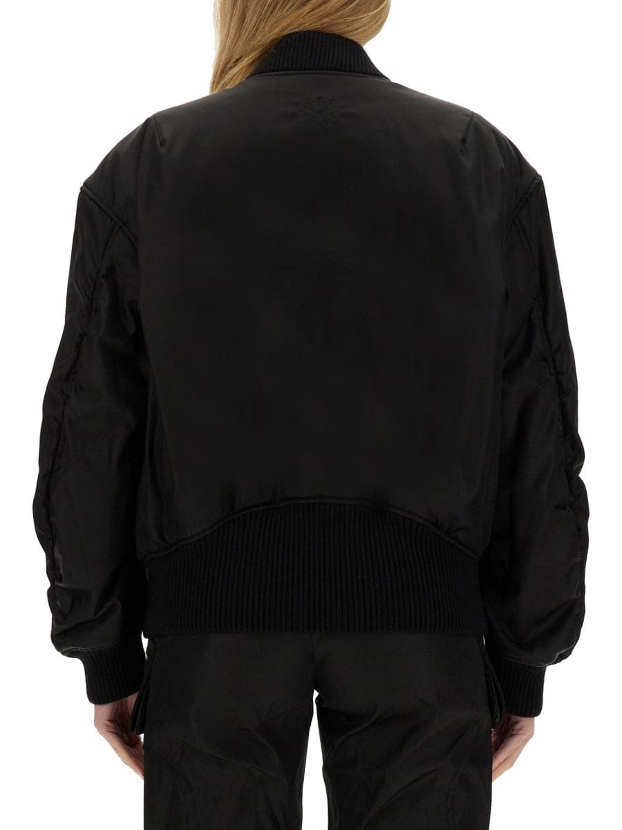 Off-White Women Nylon Bomber Jacket DestGlow