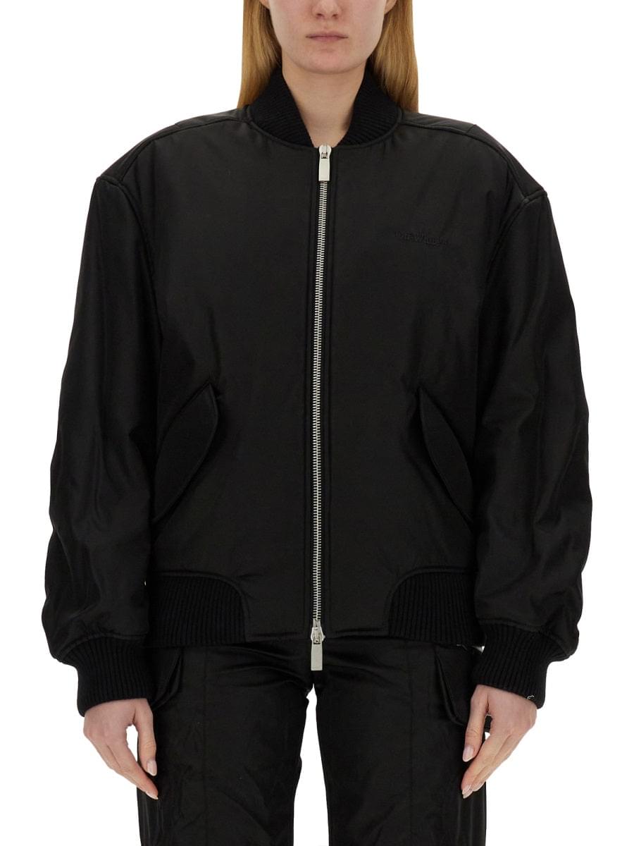 Off-White Women Nylon Bomber Jacket DestGlow